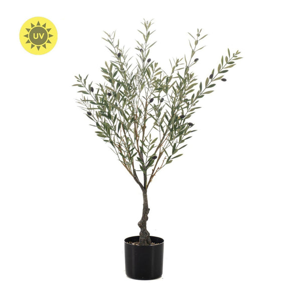 Künstlicher Olivenbaum im Topf, UV-beständig