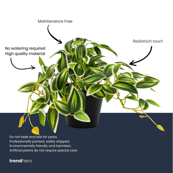 Kunstpflanze Tradescantia im Topf – Ansicht 5