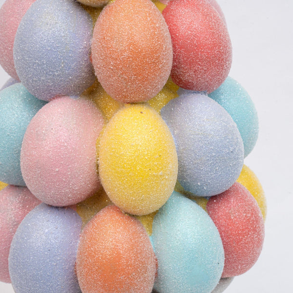 Osterbaum-Dekoration mit Glitzer-Pastelleiern – Ansicht 4