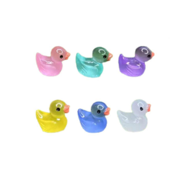 Nachtleuchtende Mini-Figuren Enten für Terrarien