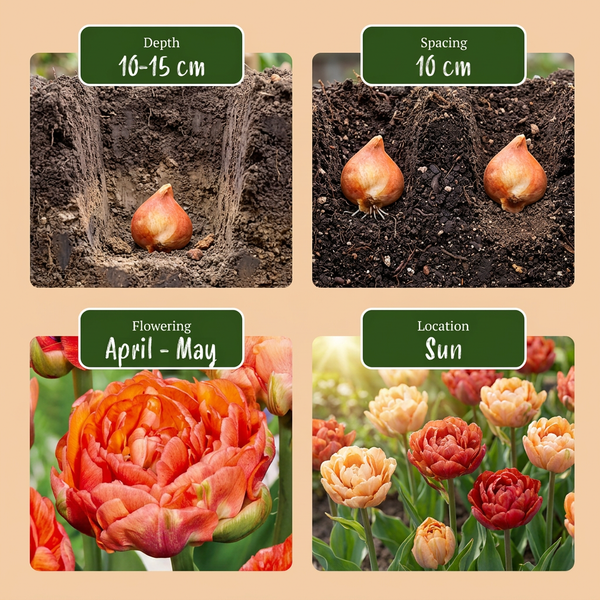 Gefüllte Tulpe ‚Gudoshnik Double' – Tulipa – Ansicht 4
