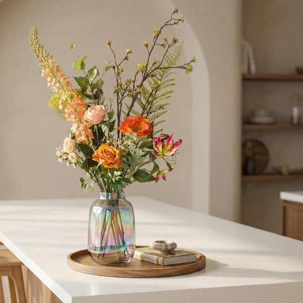 Kunstblumenstrauß ‚Amber Peach Deluxe' – Real Touch – Ansicht 7