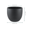 Pflanztopf Grigio New Egg – Ansicht 2