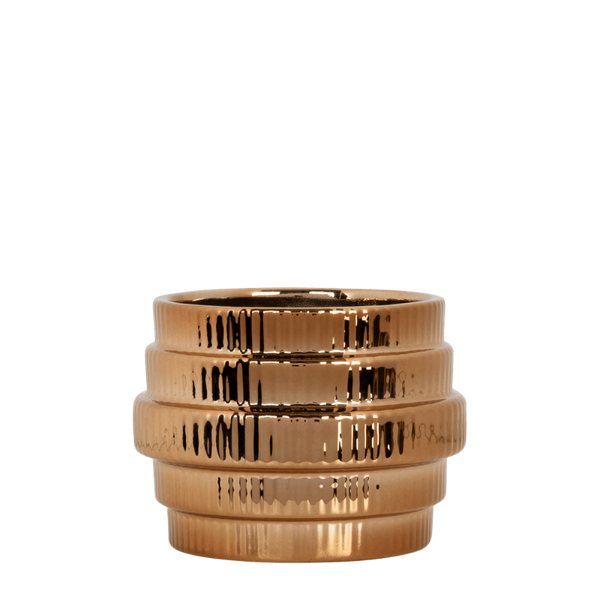 Übertopf Allure Empire Shiny – Ø 6 cm, Bronze