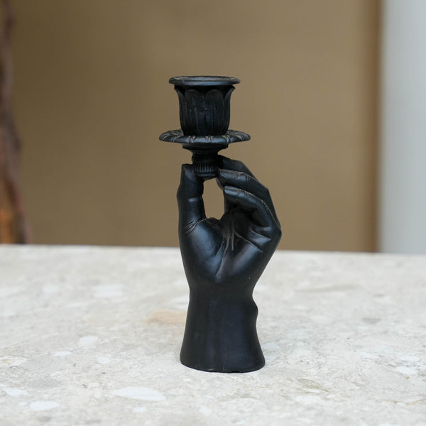 Kerzenhalter Hand