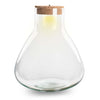 Flaschengarten-Set „Sam XL" – Terrarium mit LED-Korken