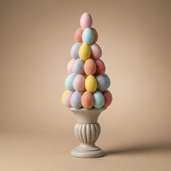 Osterbaum-Dekoration mit Glitzer-Pastelleiern – Ansicht 2