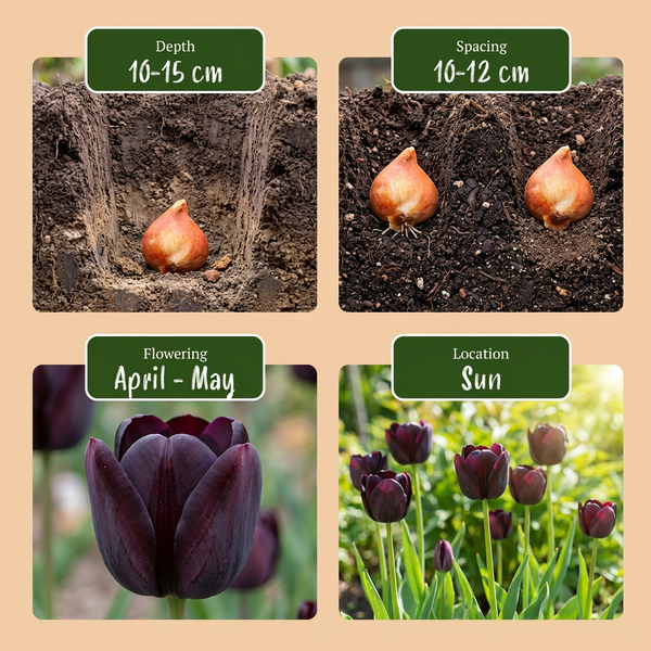 Tulpe ‚Black' – Tulipa – Ansicht 4