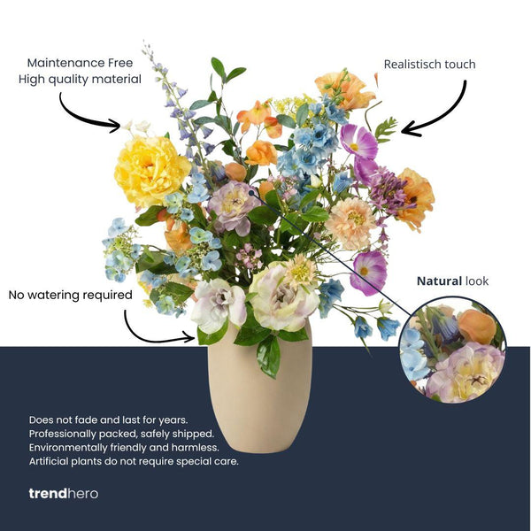 Kunstblumenstrauß ‚Soft Spring Deluxe' – Real Touch – Ansicht 6