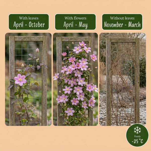 Bergwaldrebe ‚Mayleen' – Clematis montana – Ansicht 4