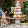 Osterbaum-Dekoration mit Glitzer-Pastelleiern