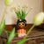 Deko-Set „Lady Sunny" – Vase mit 10 Real-Touch-Kunsttulpen