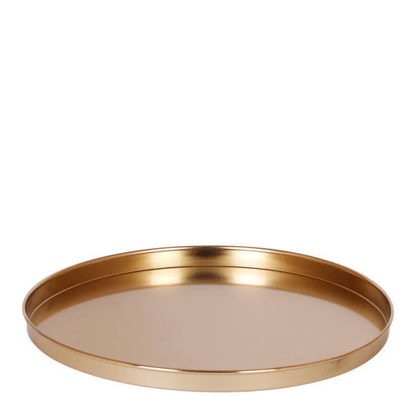 Rundes Dekotablett Gold