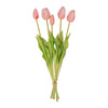 Deko-Set „Erdbeermädchen" – Vase mit 10 Real-Touch-Kunsttulpen