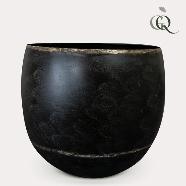 Pflanztopf „Belia" Vintage Schwarz