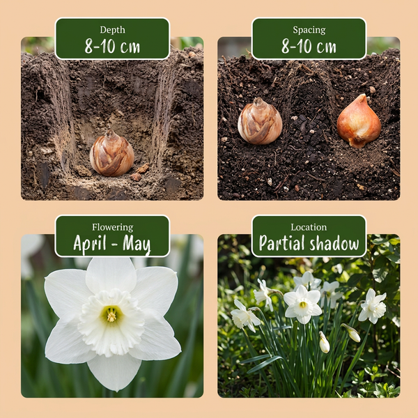 Botanische Narzissen Mischung Weiß – Narcissus – Ansicht 4
