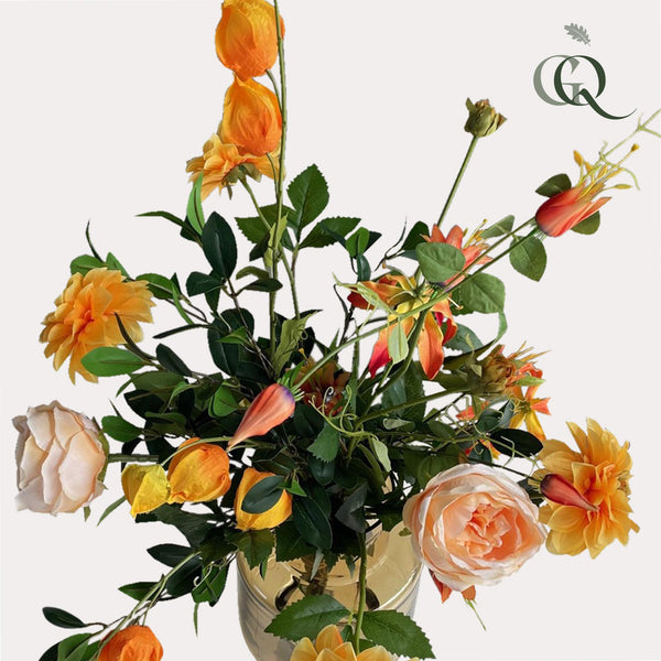 Kunstblumenstrauß L „Lemon Glow" – Ansicht 2