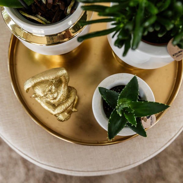 Rundes Dekotablett Gold – Ansicht 2