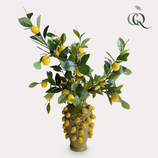 Kunstblumenstrauß L „Lemon Glow"