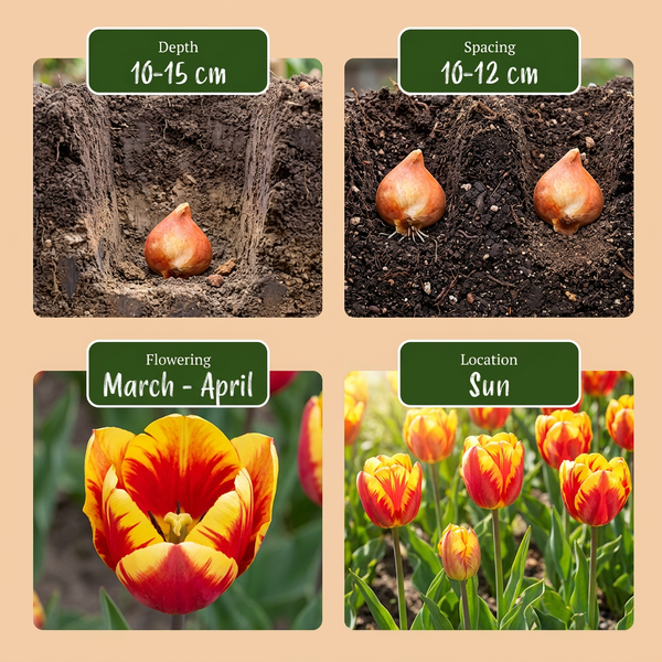 Triumph-Tulpen-Mischung – Tulipa – Ansicht 4