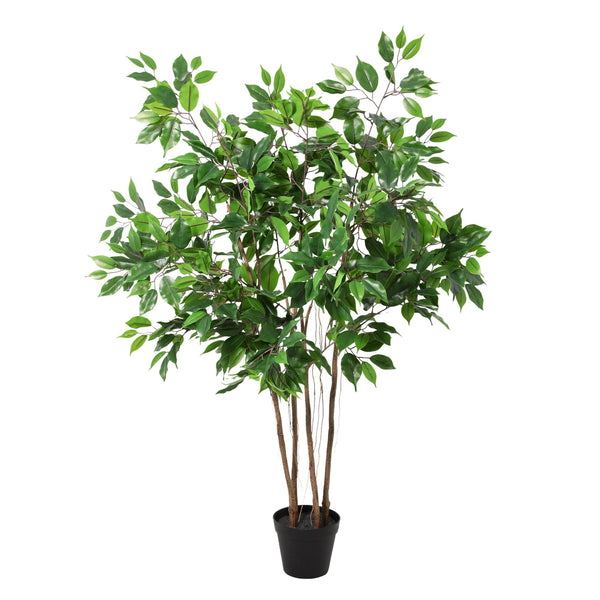 Kunstpflanze Birkenfeige (Ficus benjamina) – Ø 18 cm · 128 cm