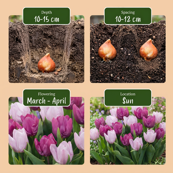 Tulpe ‚Candy Purple Prince Mix' – Tulipa – Ansicht 4