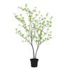 Kunstpflanzen-Duo „XL“ – Licuala-Palme & Kapuzinerkresse 110 cm – im Set enthalten: Kunstpflanze Kapuzinerkresse (Tropaeolum speciosum)