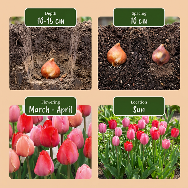 Tulpe Rosa-Rot – Tulipa – Ansicht 4