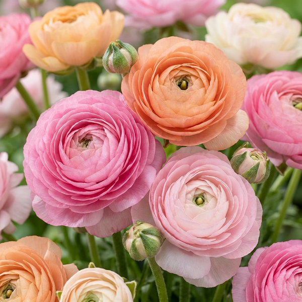 Ranunkel ‚Pastel Mix' – Ranunculus asiaticus