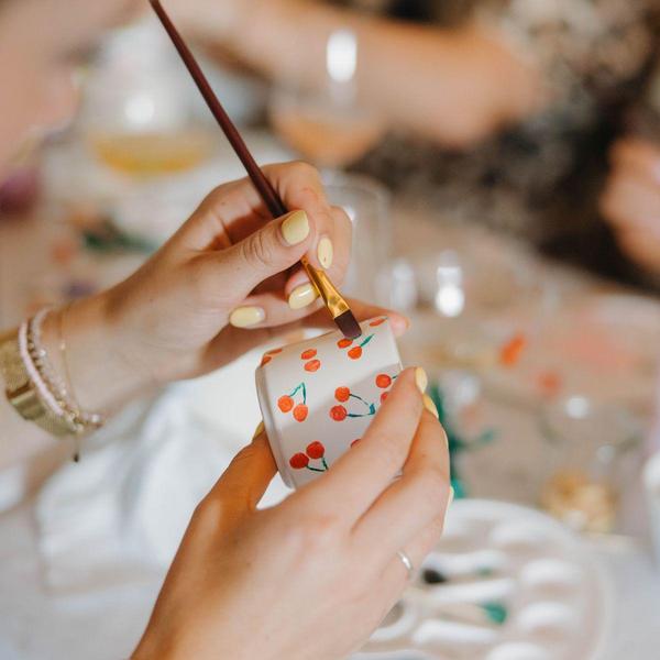 Kolibri Creatives | Malset zum Bemalen von 12 Blumentöpfen + Sukkulenten | Für mindestens 4 Personen | Echte Künstler