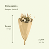 Trockenblumen Feldblumenstrauß Natürlich - Ø25cm - ↕60cm - Ø25 - ↨60cm