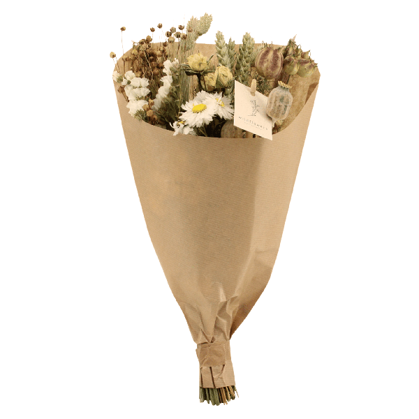 Trockenblumen-Feldblumenstrauß Rosa