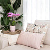 Nachtfalterorchidee & Sukkulente - ↕ ca. 30–35 cm - Ø 9 cm | 2er-Set rosa gefleckt auf weißem Tablett