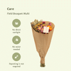 Trockenblumen Feldblumenstrauß Multi - Ø25cm - ↕60cm - Ø15 - ↨35cm