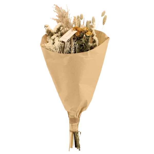 Trockenblumen-Feldblumenstrauß Rosa