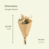 Trockenblumen Feldblumenstrauß Natürlich - Ø25cm - ↕60cm - Ø20 - ↨50cm